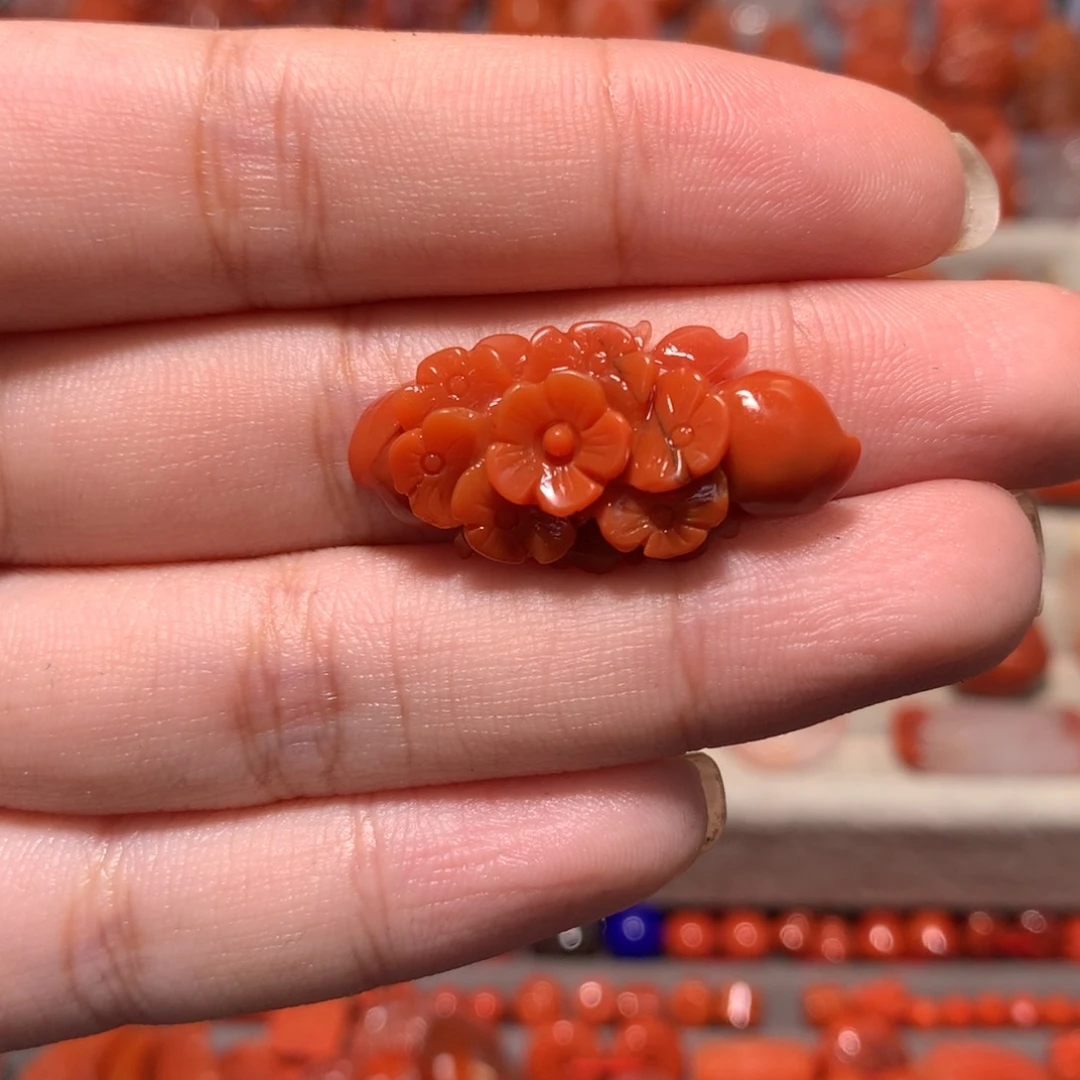 【闪购商品】未镶嵌梅花南红玛瑙