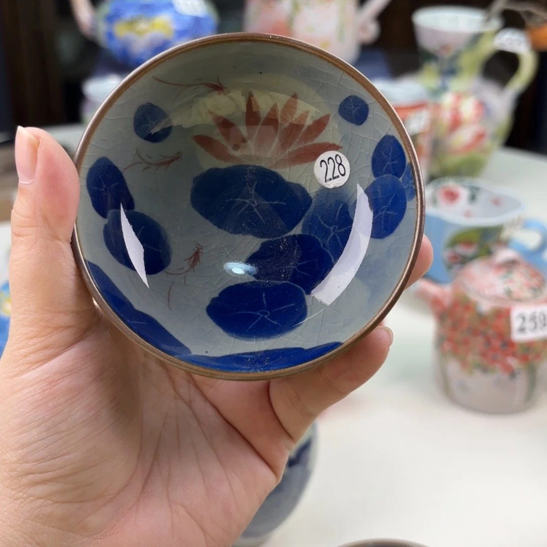 景德镇手绘高温釉下彩陶瓷茶具