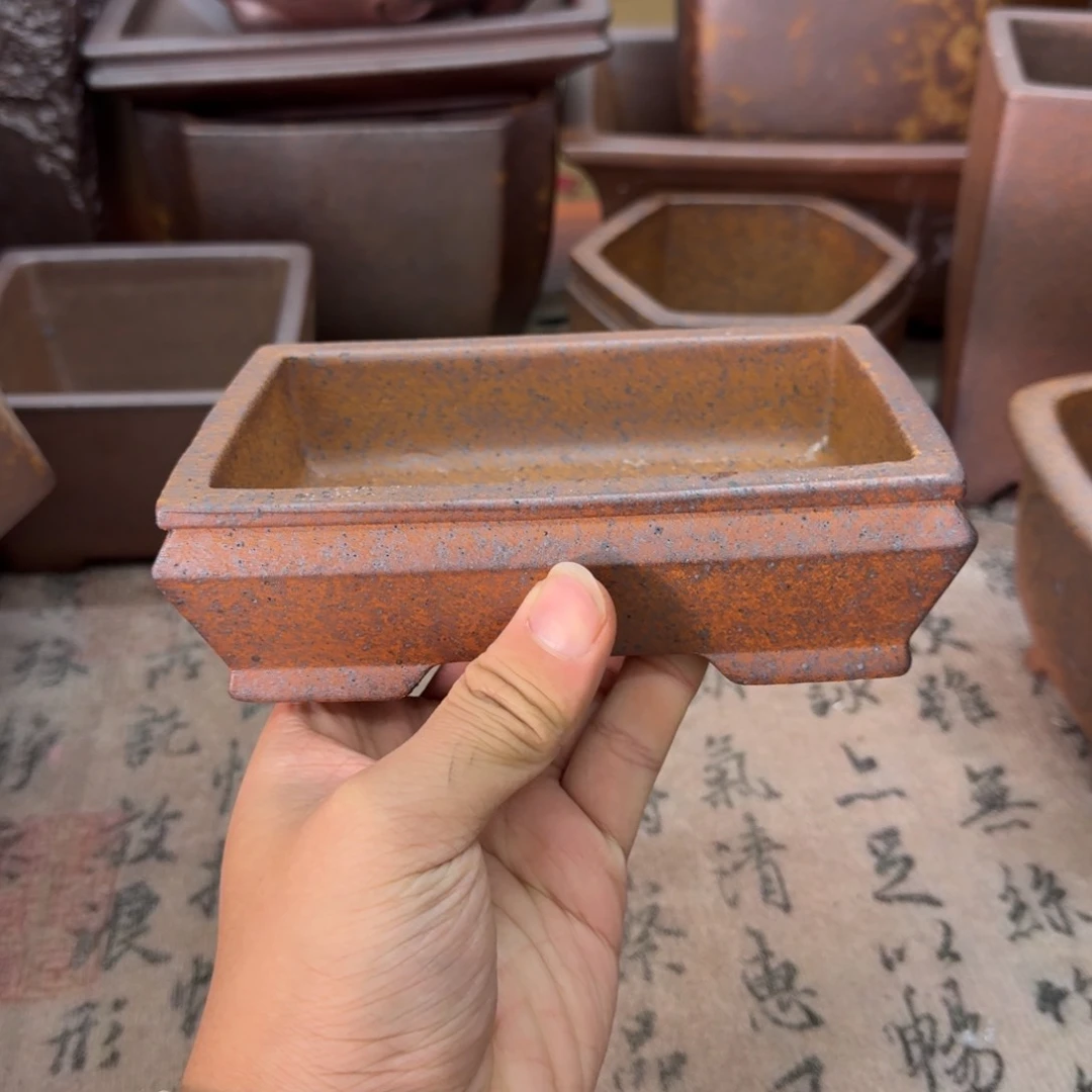 紫砂花盆6号宜兴紫砂正品14x9x3