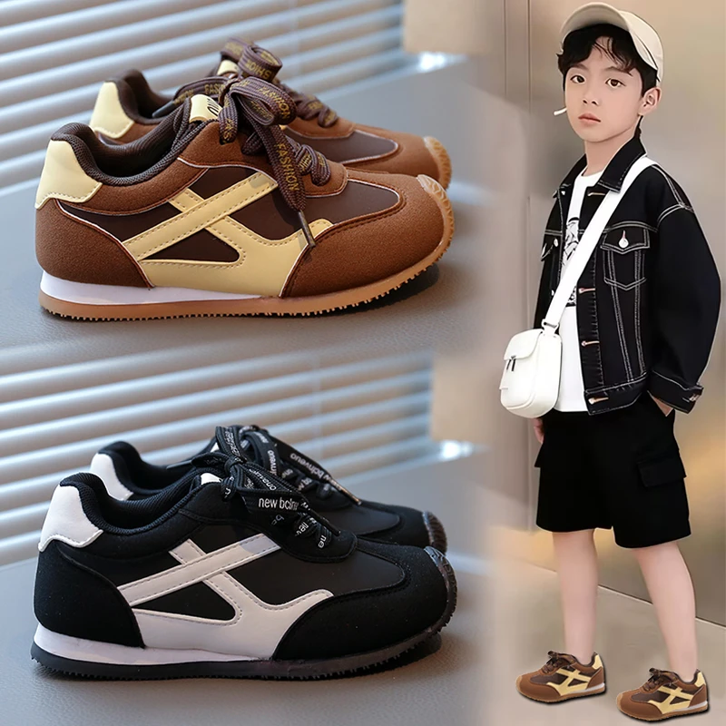 ABC儿童运动鞋男童鞋子秋季新款学生阿甘鞋中大童软底防滑跑步鞋