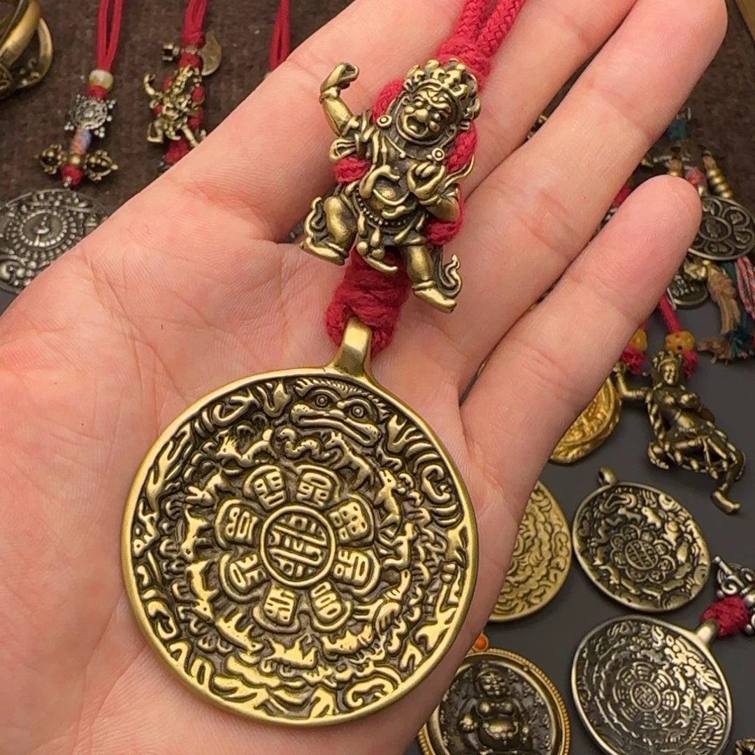 老铜九宫牌吊坠喜欢的来