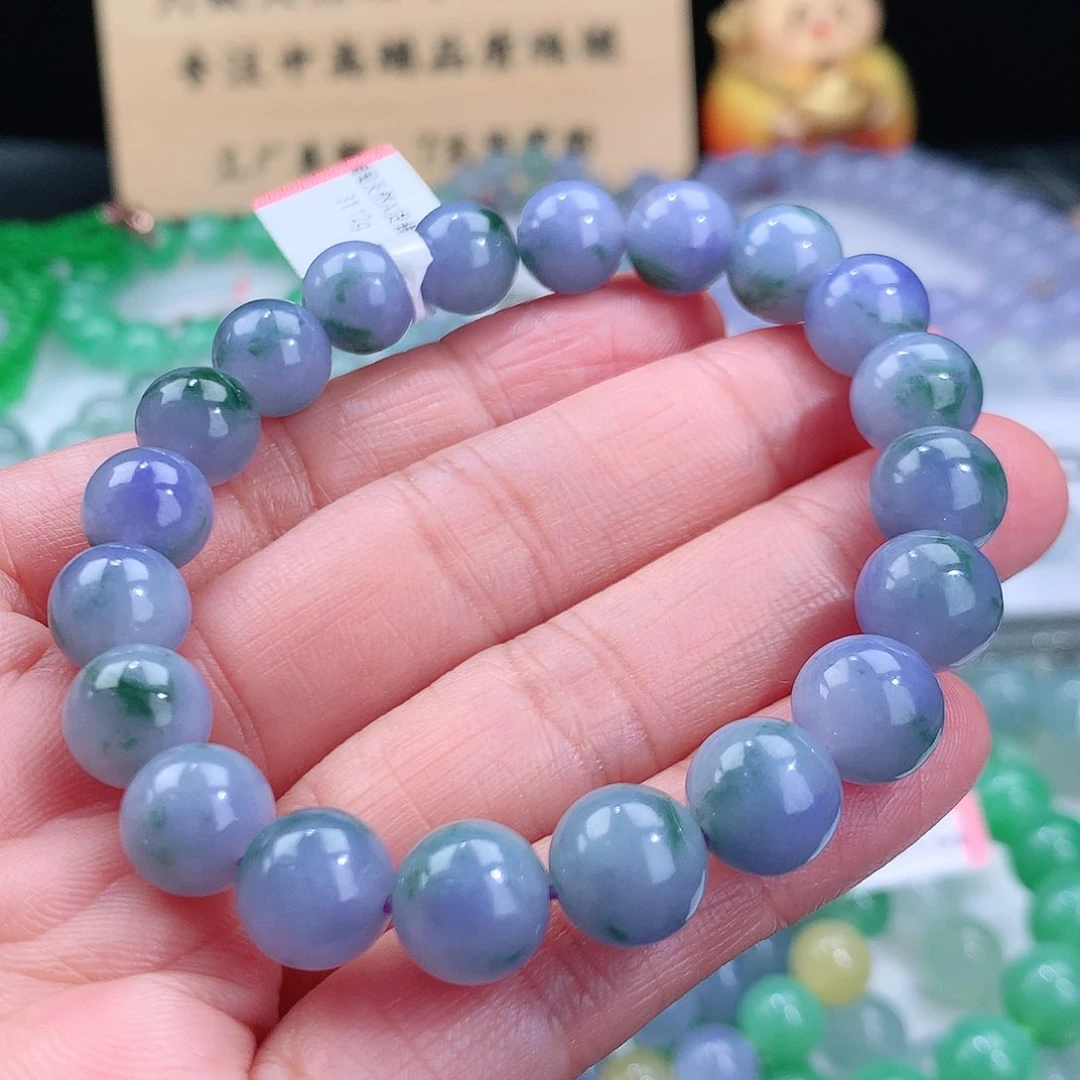 翡翠手链未镶嵌卡9.6mm