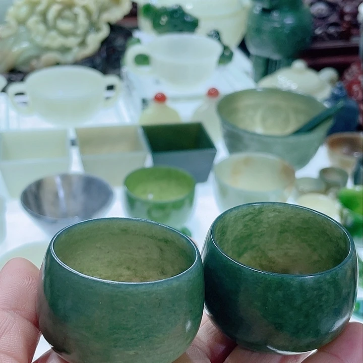 和田玉（青玉）挂件未镶嵌