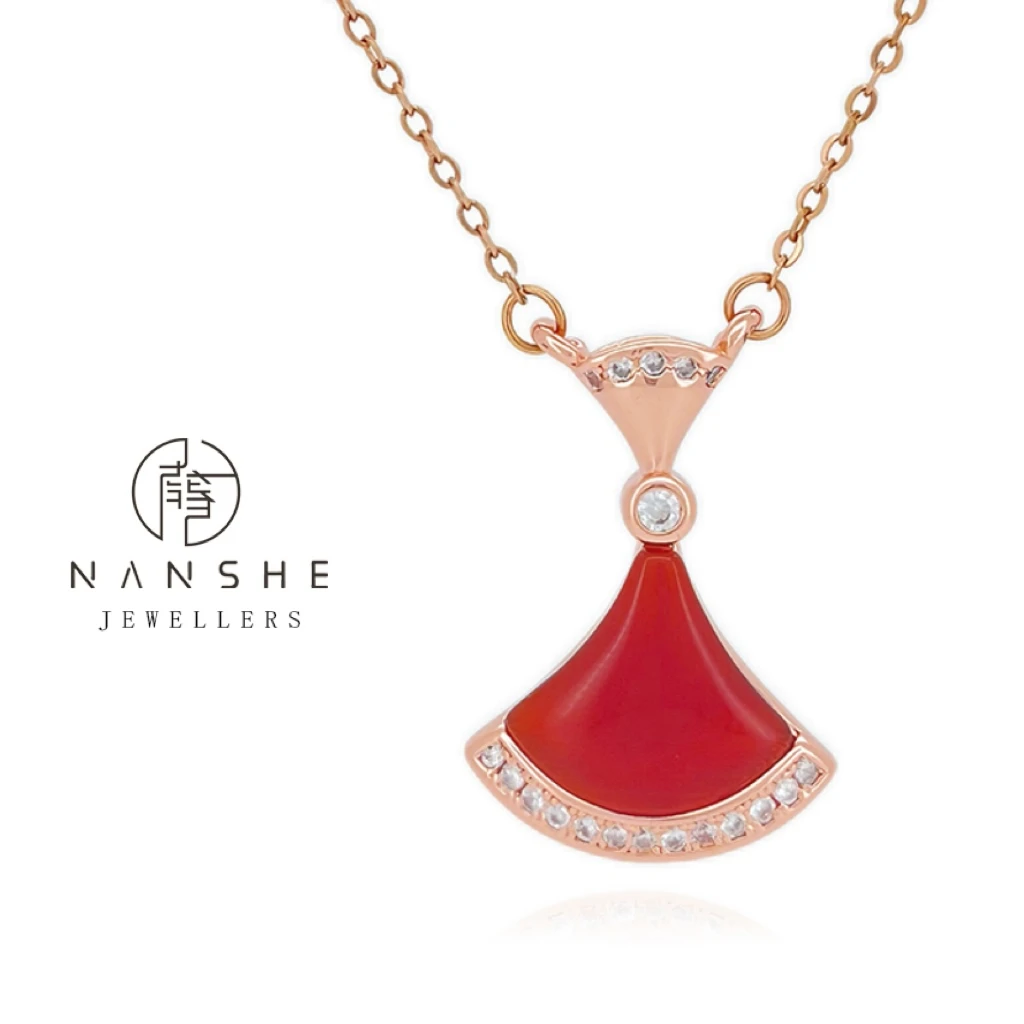 NANSHE/南奢 两色裙子轻奢高定项链气质时尚