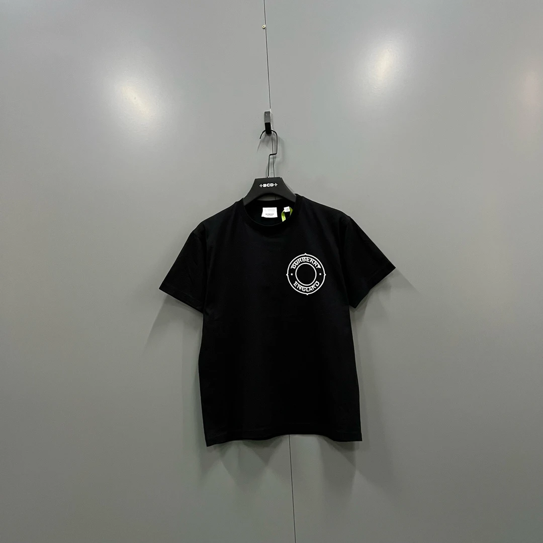 99新 BURBERRY/博柏利 (ll) 徽标图案印花短袖 XXS码610775