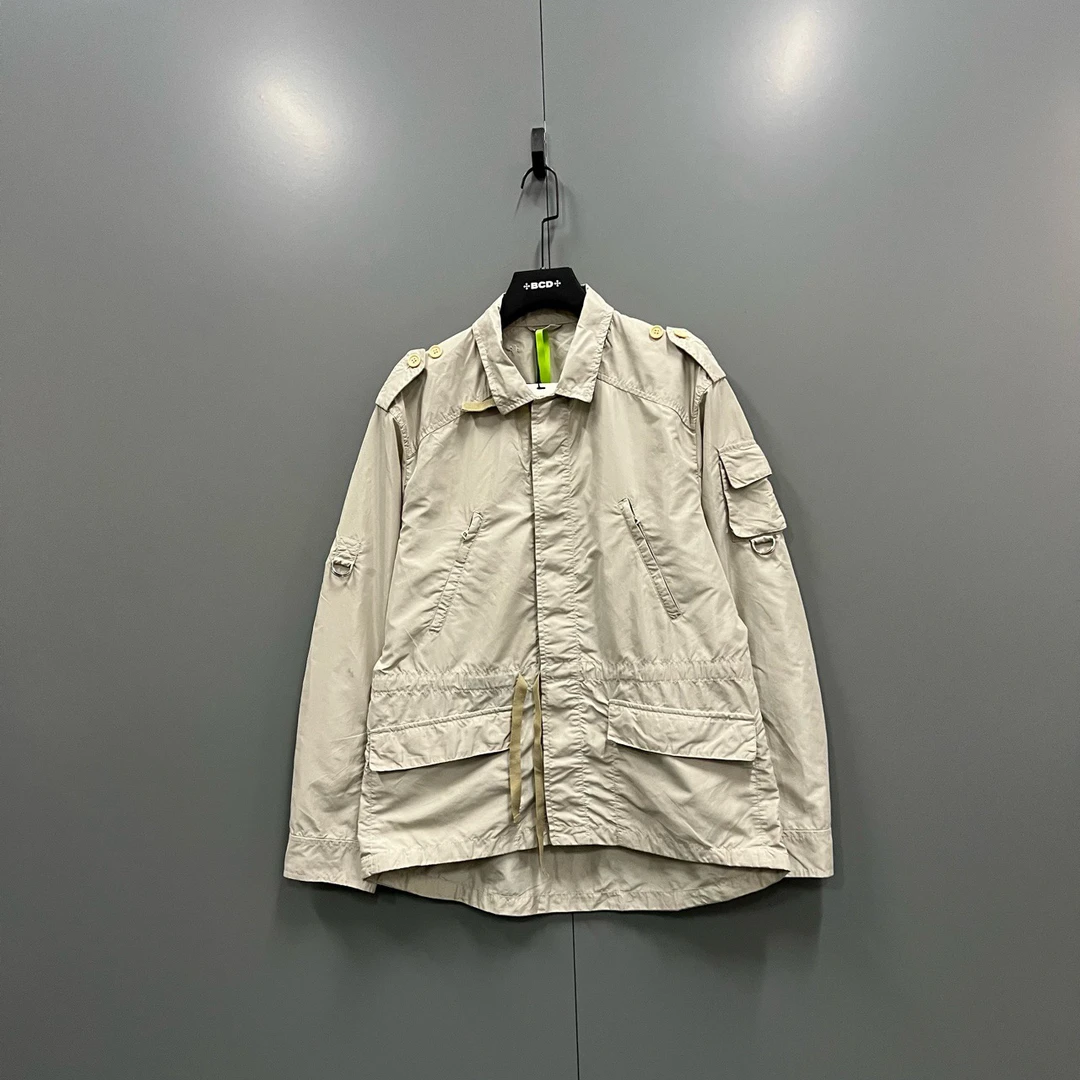 95新 Prada/普拉达 （bb）米色多元素设计外套 50码/603796