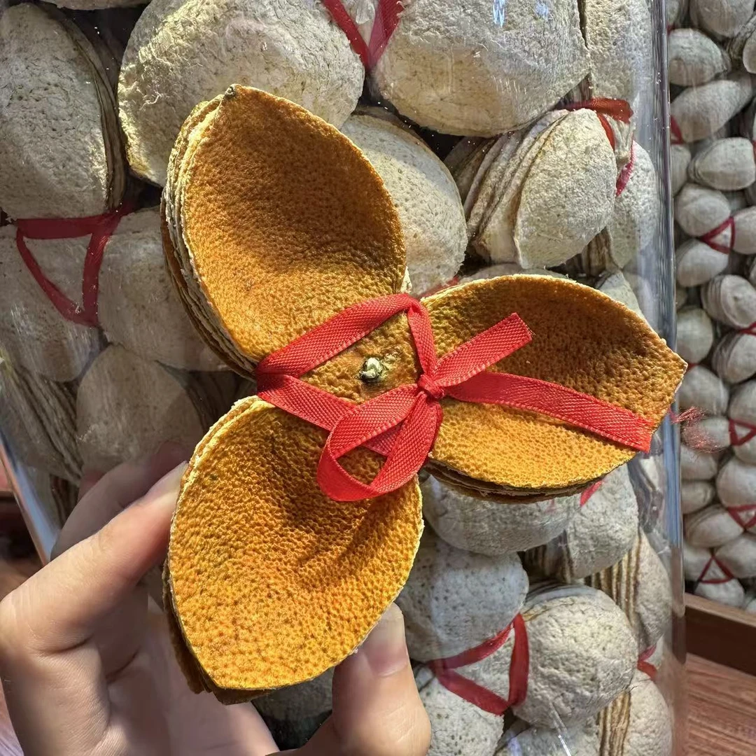 2025正宗新会梅江黎大九围老树原枝大红扎皮油包饱满柑香浓郁