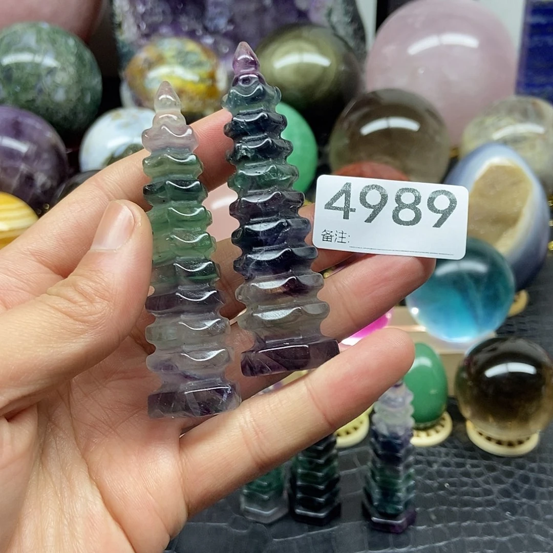 水晶摆件未镶嵌小***涂摆件