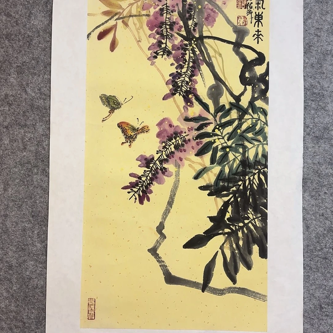 江***】国画手绘花安国画作品
