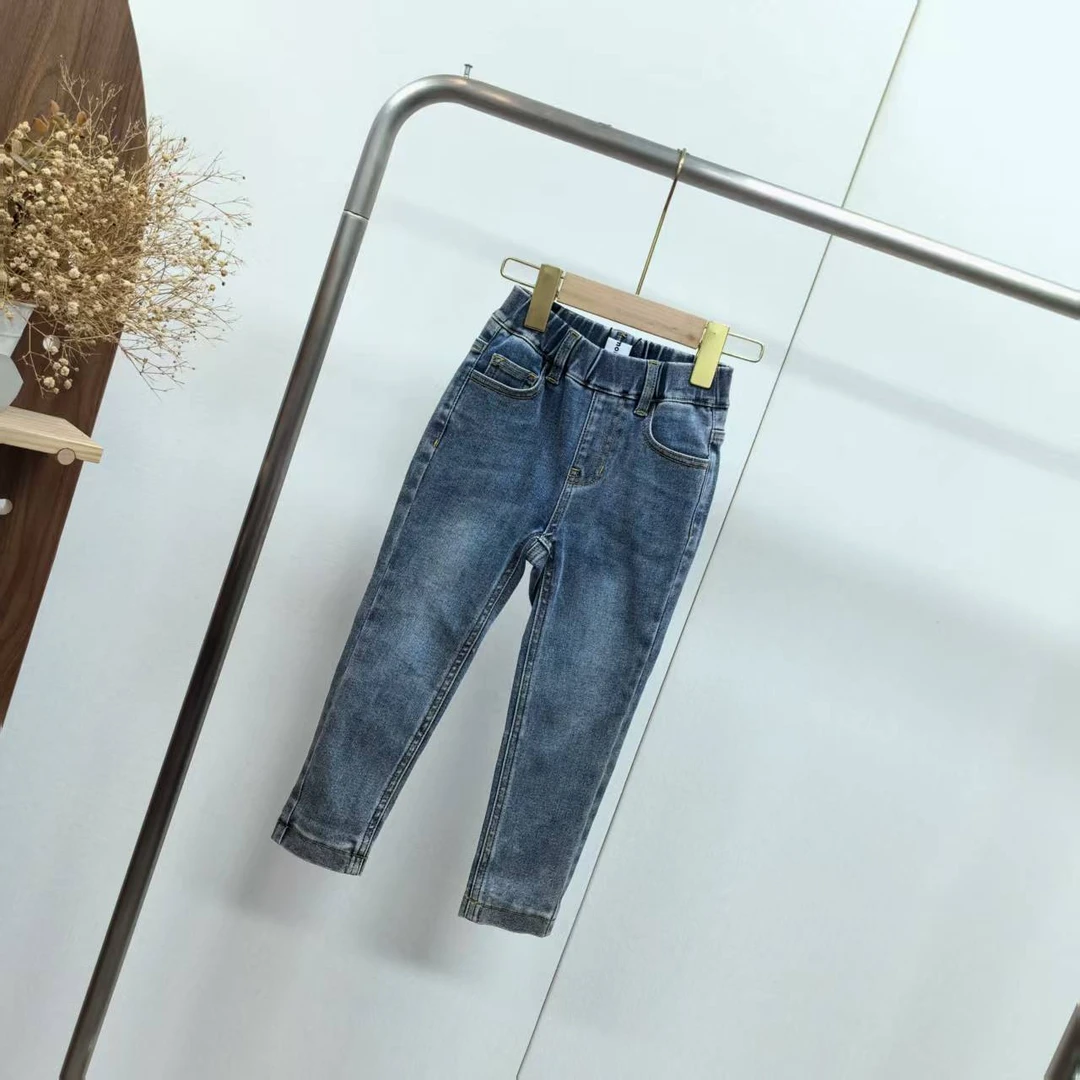 【4751A】牛仔蓝牛仔长裤A1-7/8