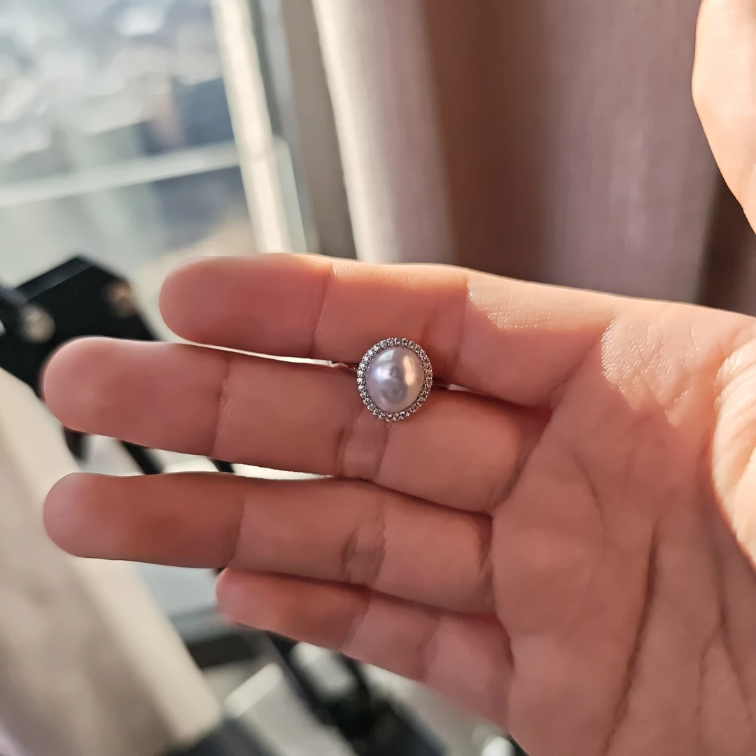 澳白珍珠keshi戒指