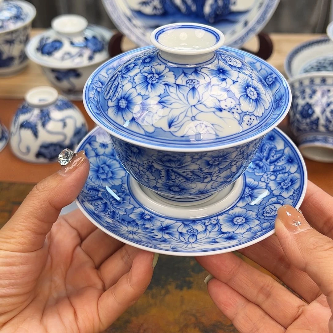 杯景德镇手绘三才