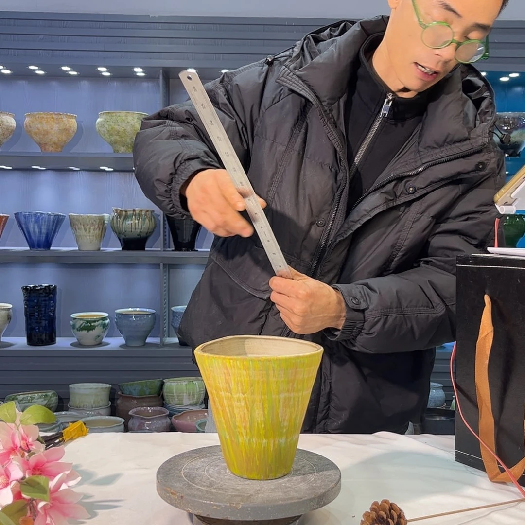 摆件陶高14口径13