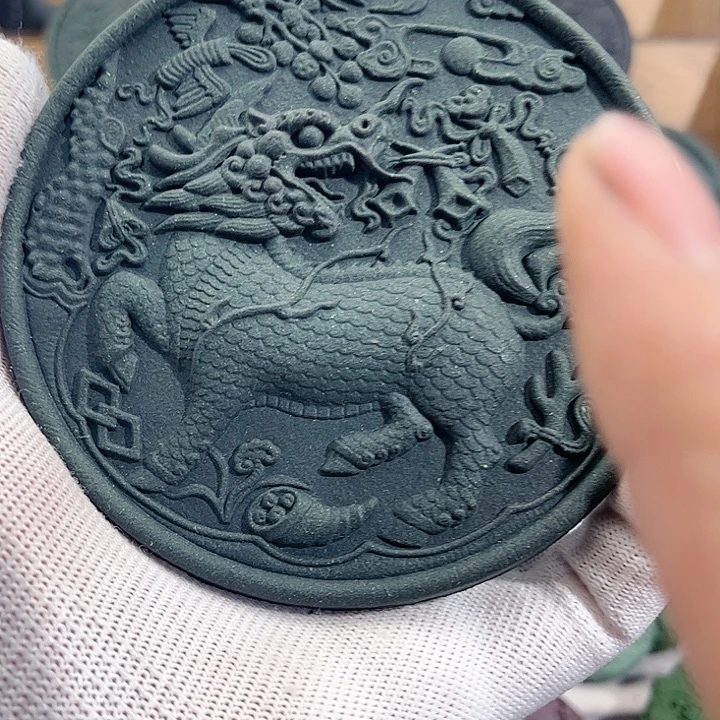 泥塑蓝药师香方香之重器大麒麟福利价