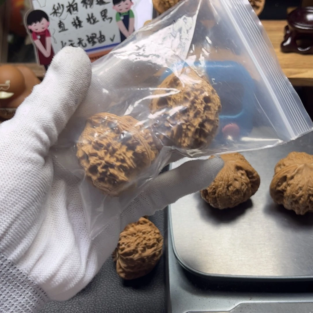 把件文玩核桃呆*灰平顶