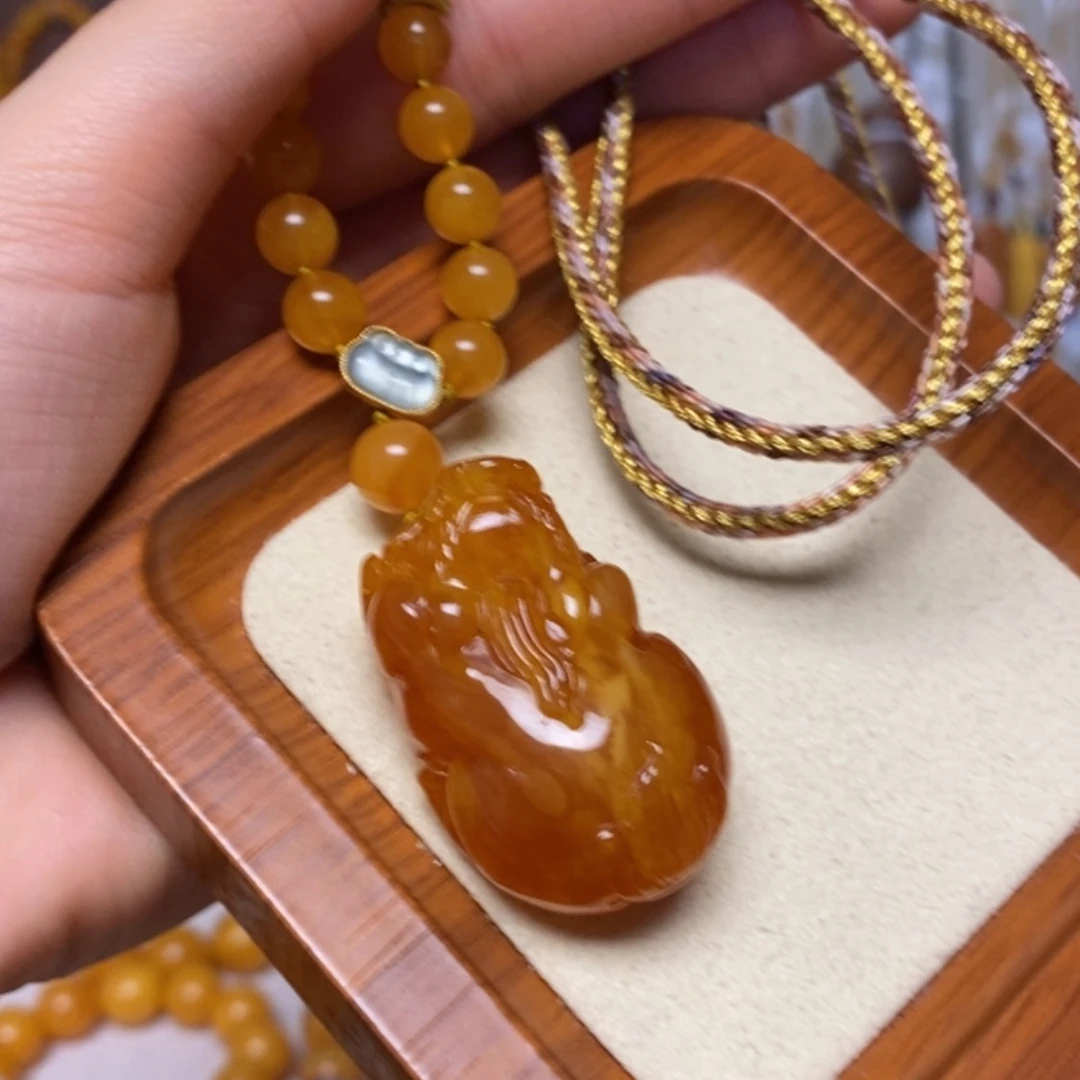 【闪购商品】蜜蜡颈饰未镶嵌项链