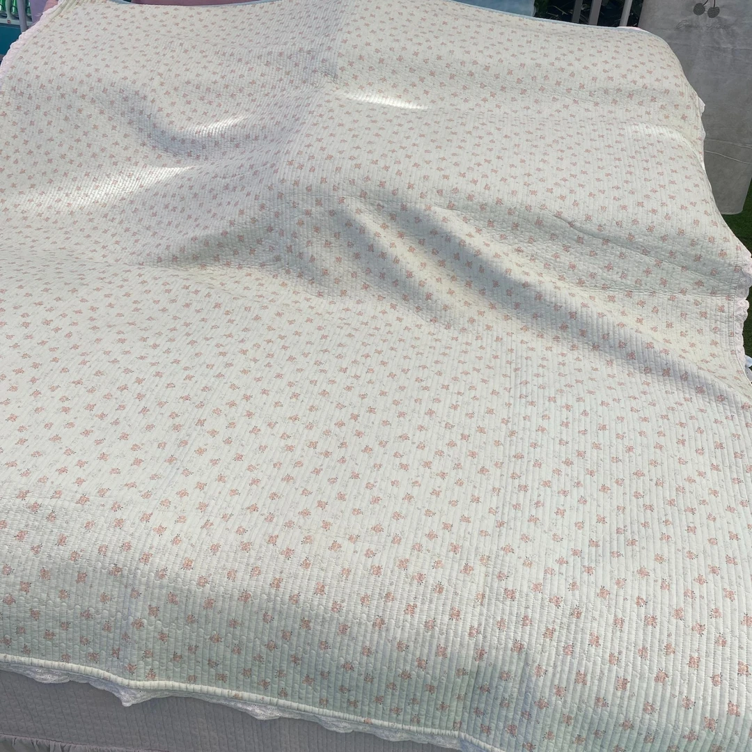 天一悦尚优选---棉麻婴儿绒床盖双面用