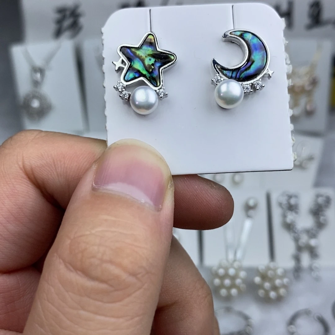 淡水珍珠未镶嵌耳饰