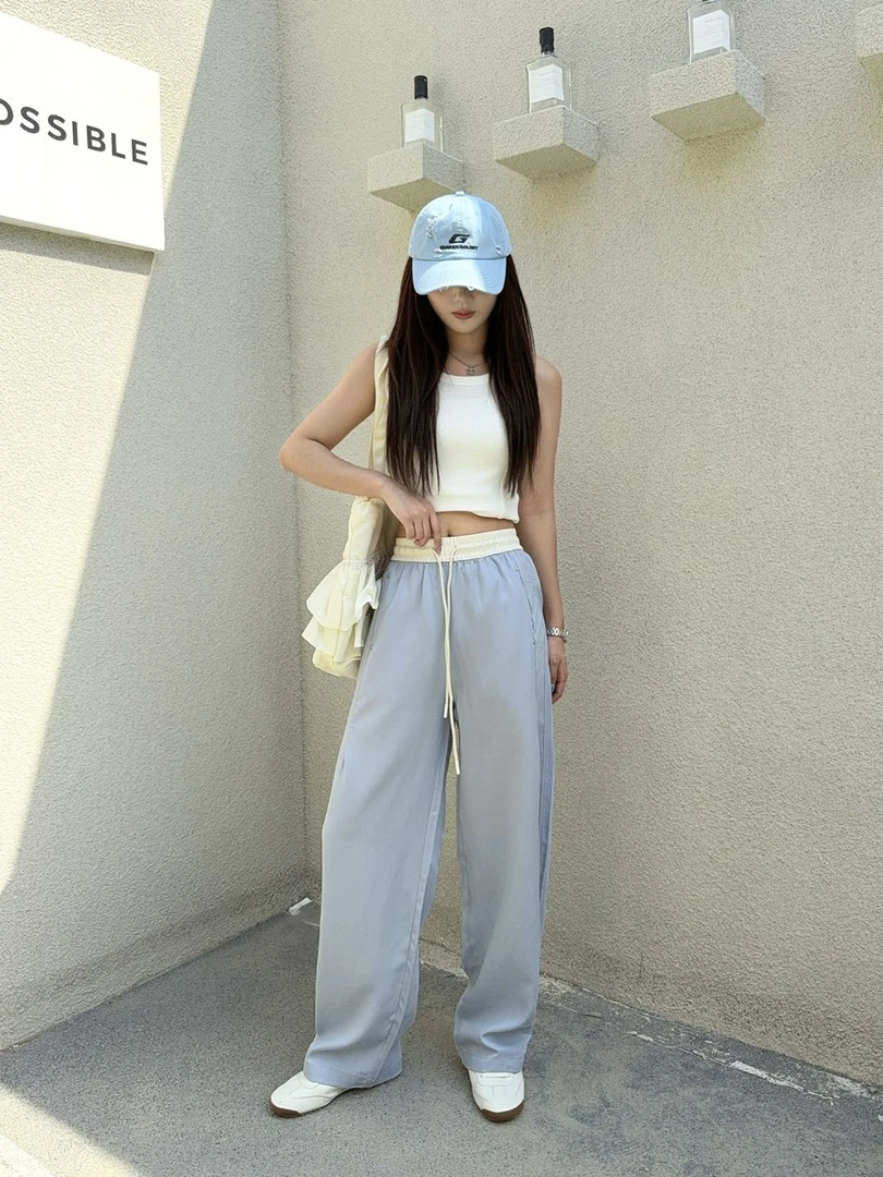 0338【夏季新款】高腰垂感休闲香蕉裤（10670）