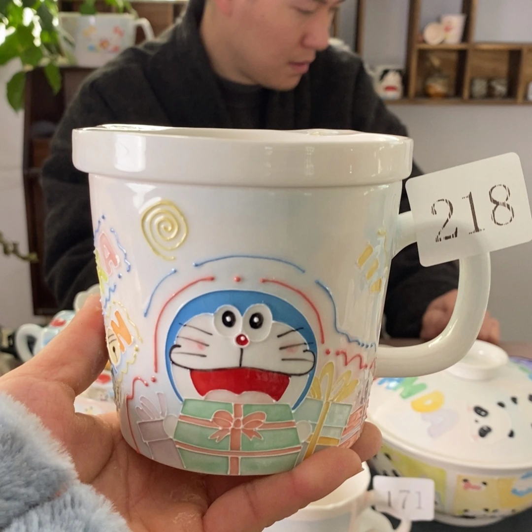 瓷片景德镇釉下彩手绘