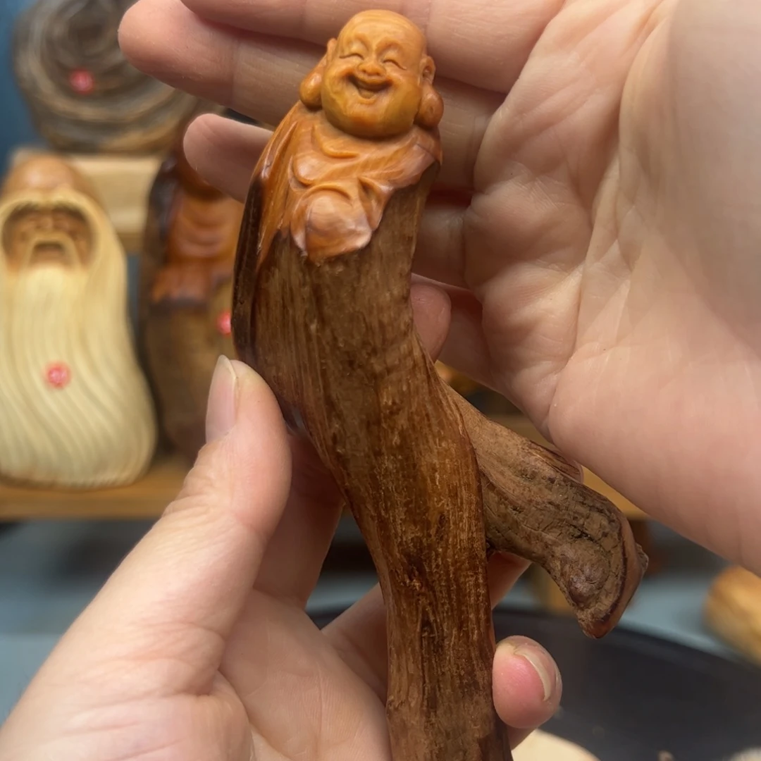 木可**好崖柏木摆件手把件，