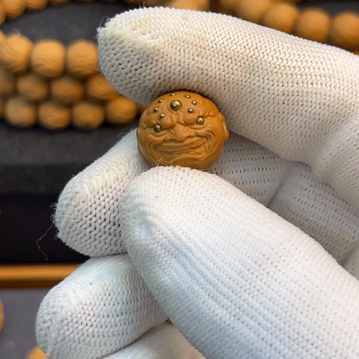 猴头核桃手串空*单颗镶嵌