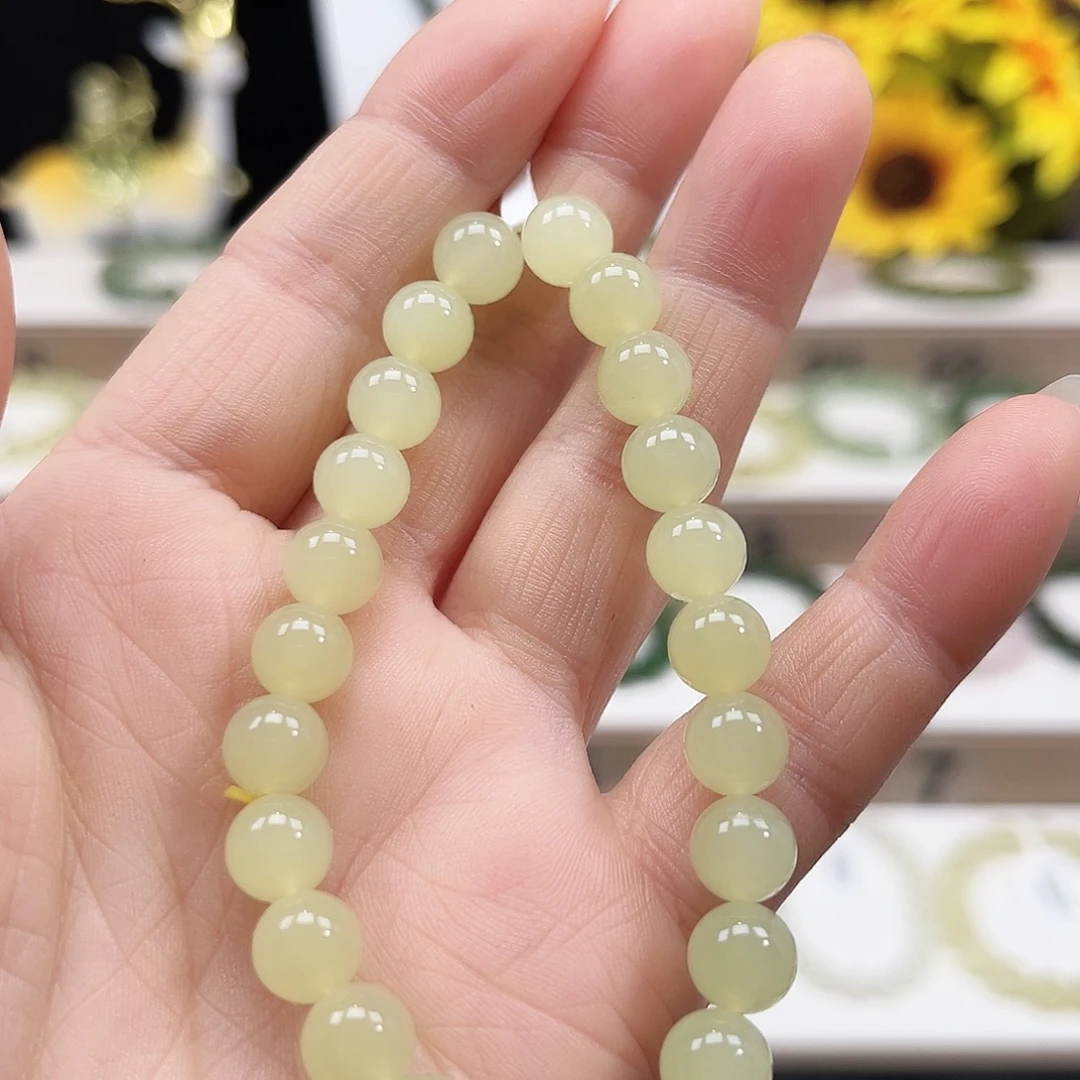 高***量和田玉未镶嵌手链