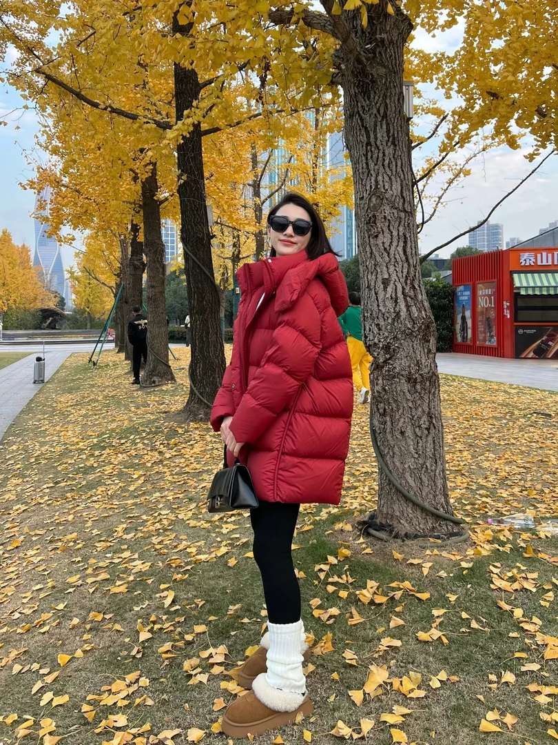 【赵漫漫】8007零下30°极寒泡芙95白鹅绒女时尚百搭连帽中长款