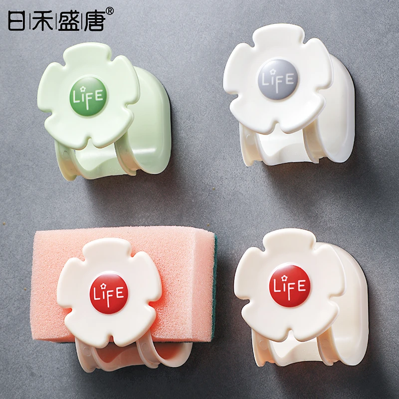 水槽置物架免打孔厨房海绵钢丝球抹布百洁布锅盖收纳架壁挂沥水架