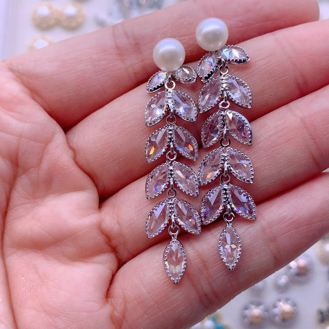 耳饰合金淡水珍珠