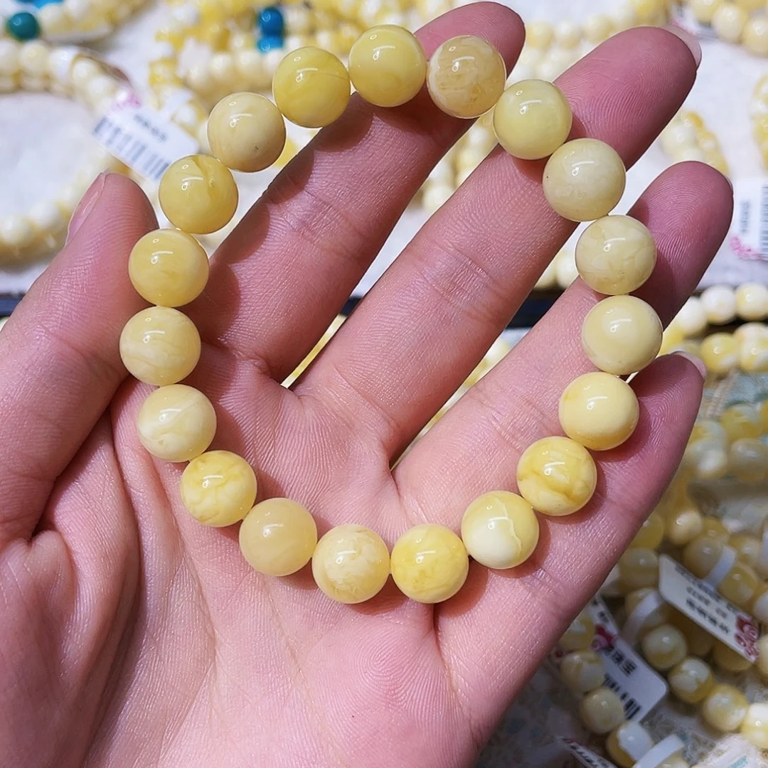 蜜蜡未镶嵌手串10mm微瑕