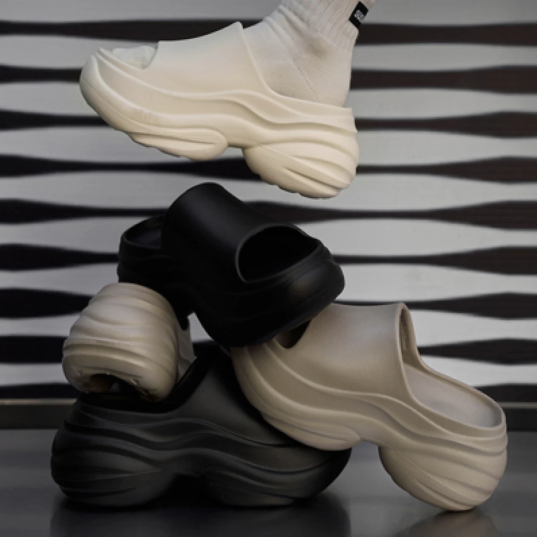 〖古尚女鞋〗9545拖鞋女夏款外穿增高小个子海边沙滩新款一字拖女鞋