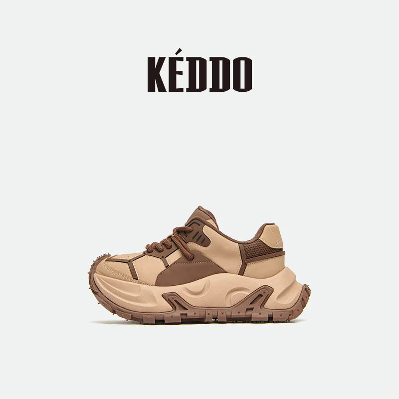 KEDDO“极限公园”复古软底时尚运动鞋百搭舒适平底女鞋潮流老爹鞋