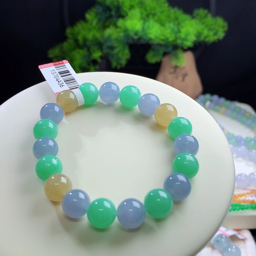 未镶嵌手串翡翠卡10mm