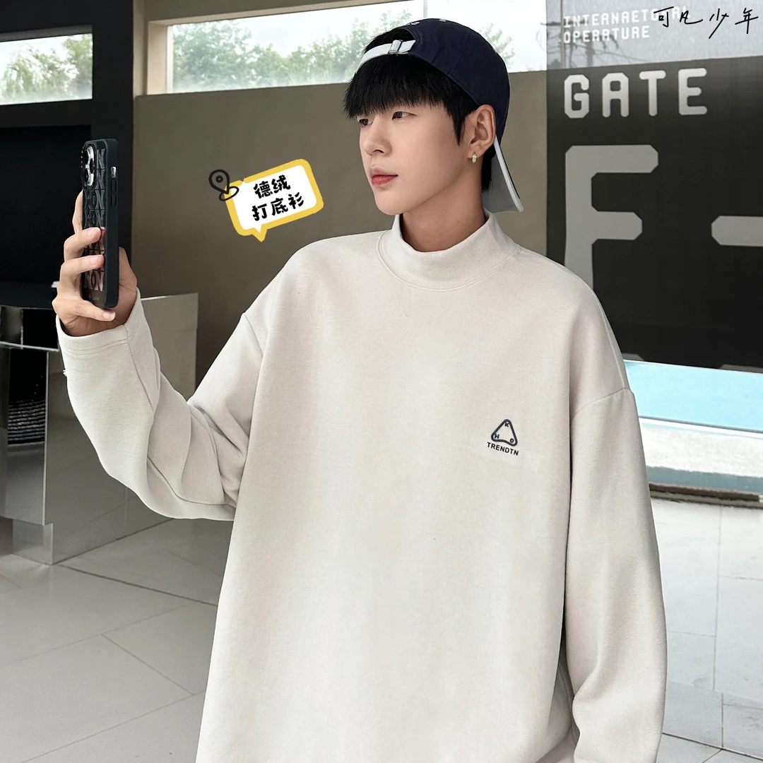 【德绒打底衫】青少年打底衫亲肤保暖上衣高弹简约加大8999