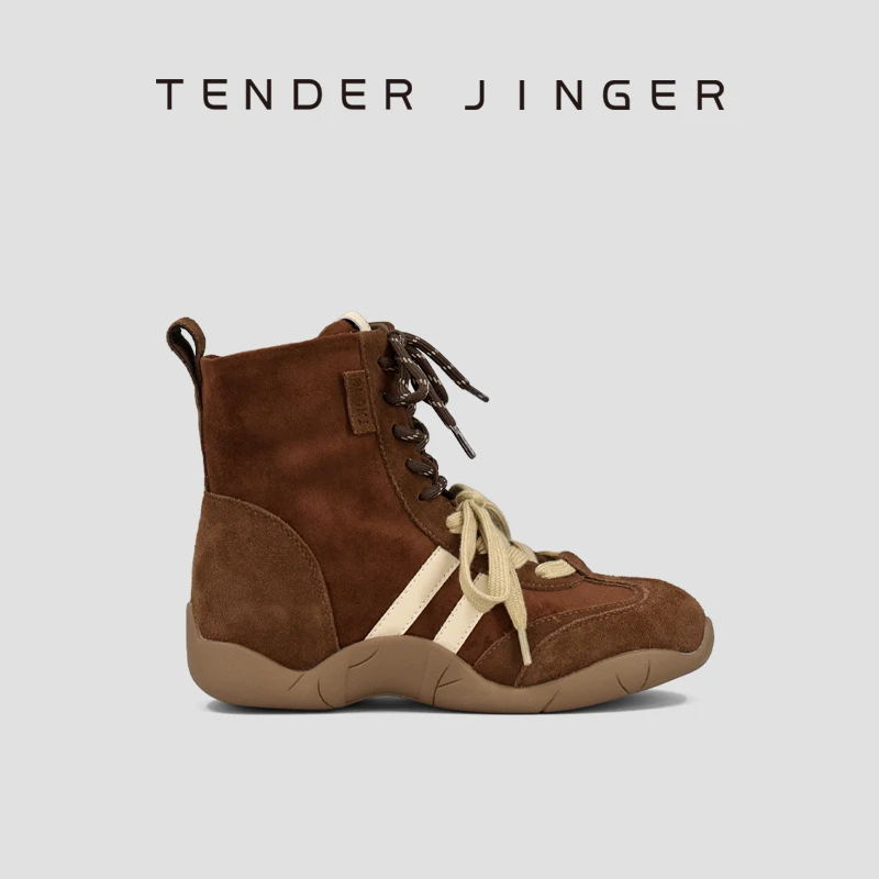 Tender Jinger｜新款牛反绒搏击靴ZS1099