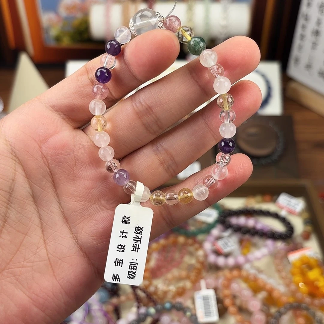 水晶手链未镶嵌多宝