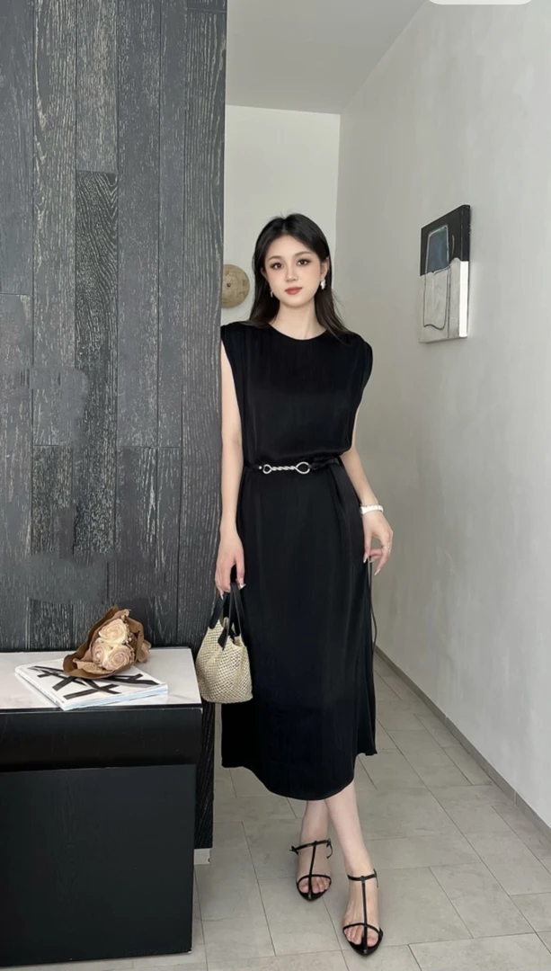 【BAI】背心连衣裙夏季设计感宽松显瘦无袖裙子92659