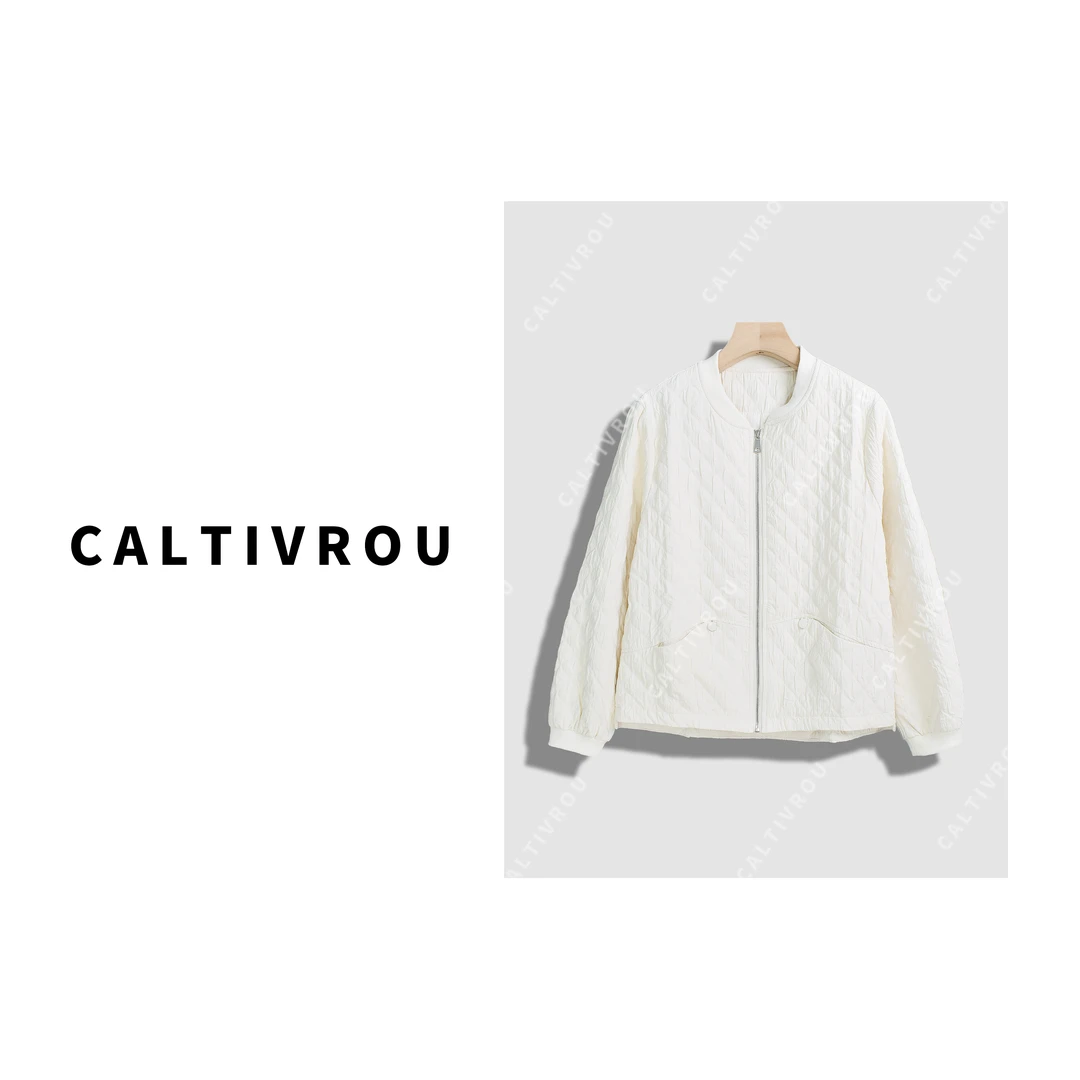 Caltivrou蕊蕊】polo外套女春款宽松短款小个子休闲开衫上衣Y15439