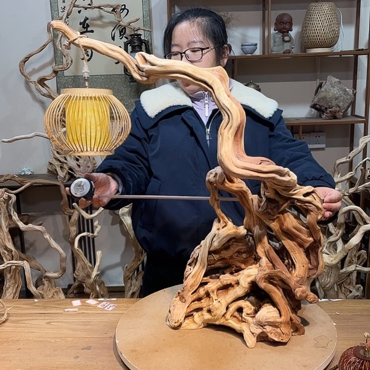 木杜鹃根根艺摆件16