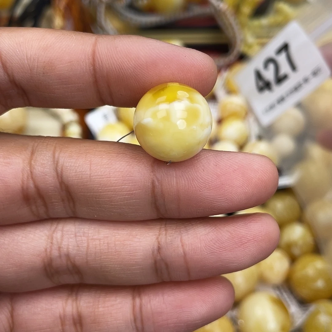 蜜蜡未镶嵌珠宝奇石粉16.5