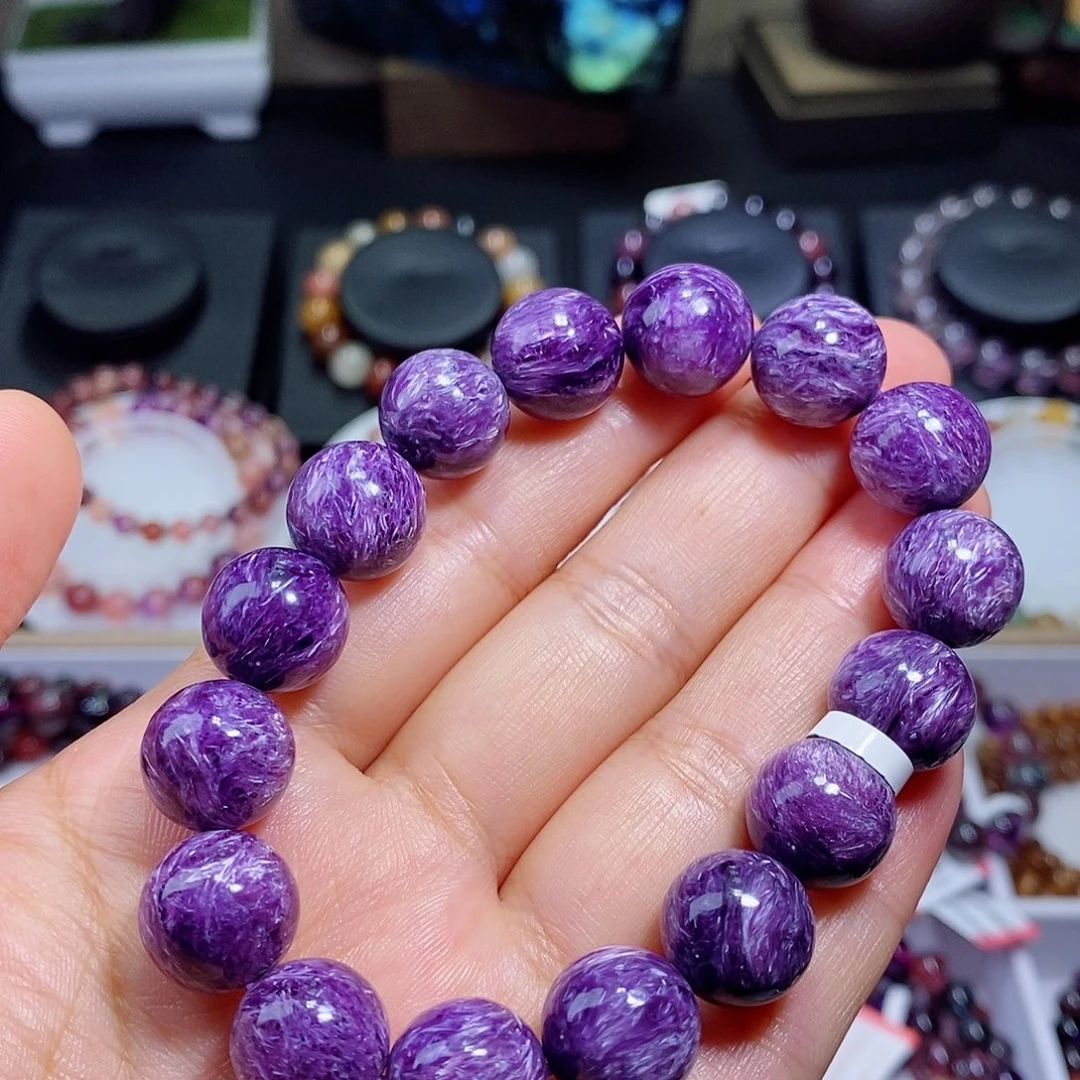 未镶嵌查罗石（紫龙晶）手链