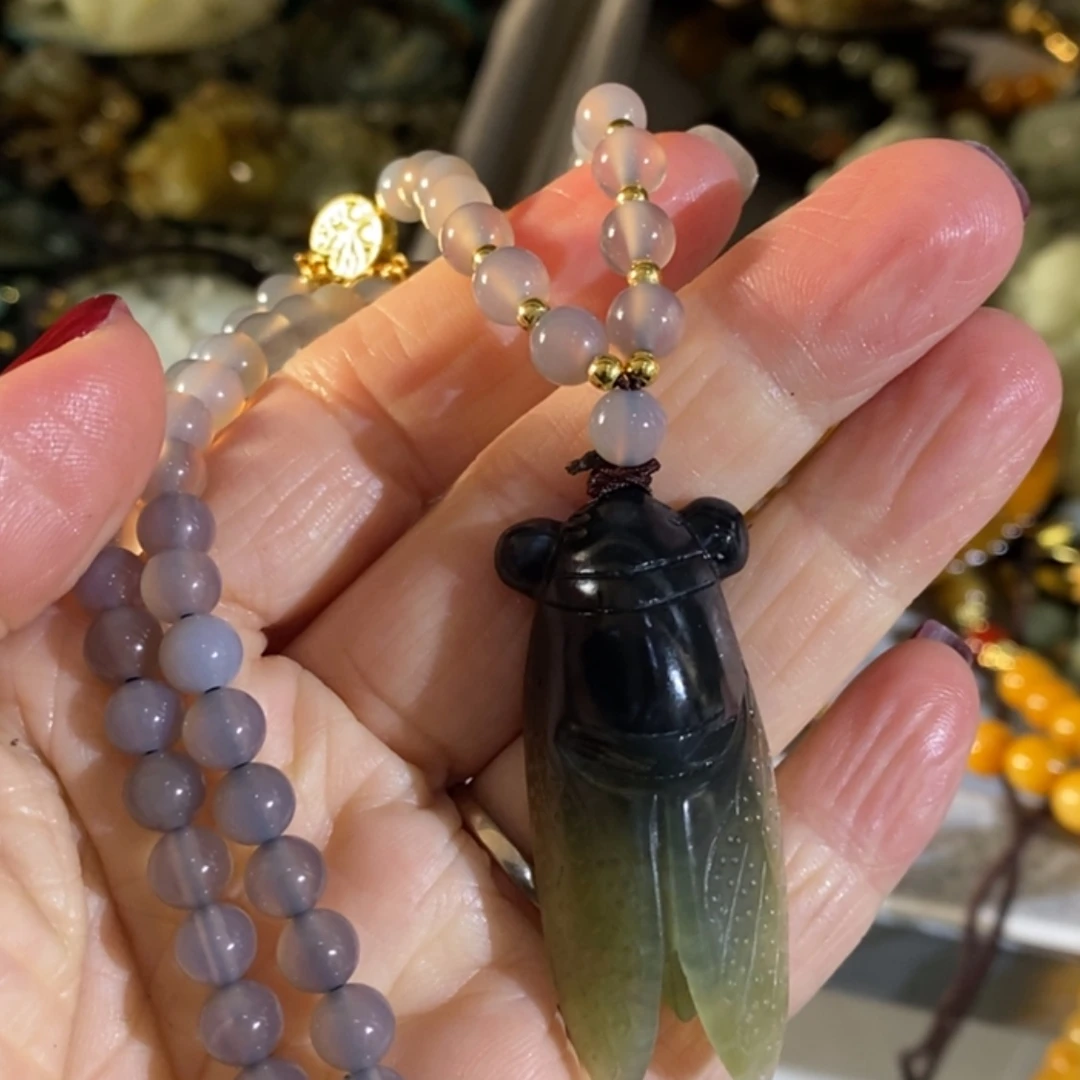 【闪购商品】岫玉毛衣链未镶嵌