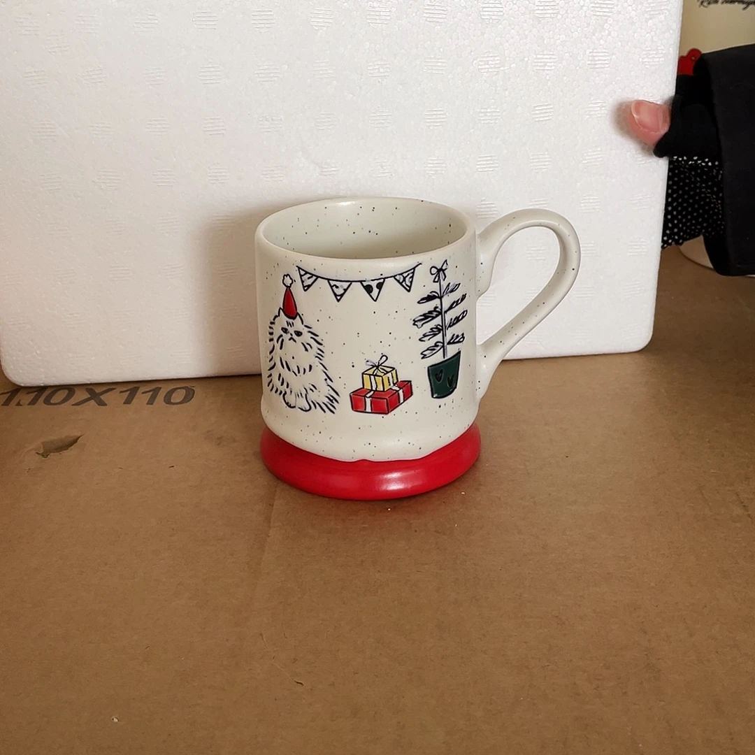 陶瓷无盖款陶瓷微瑕圣诞猫251