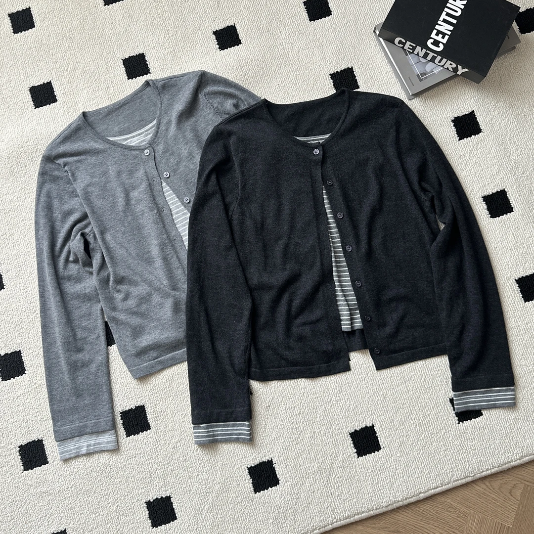 【米可家】早秋假两件10羊毛针织衫2589