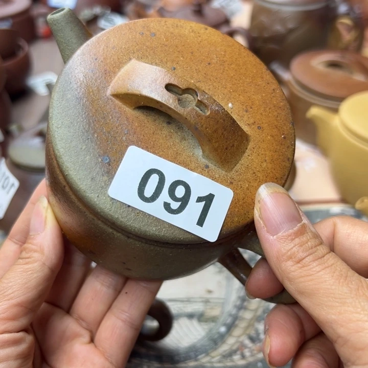 茶壶紫砂本绿半手210