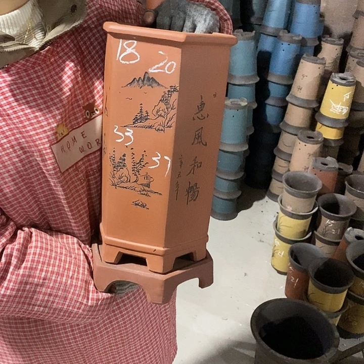 紫砂花盆紫砂花盆