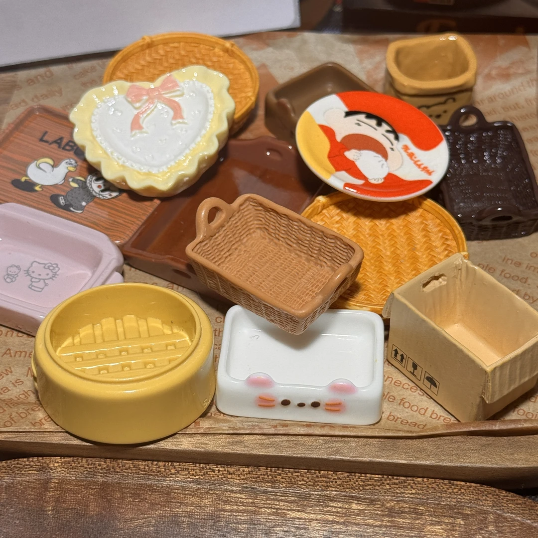 【盘子直播代拆】全盘子系列对对碰微缩食玩可爱树脂 diy 配件装饰