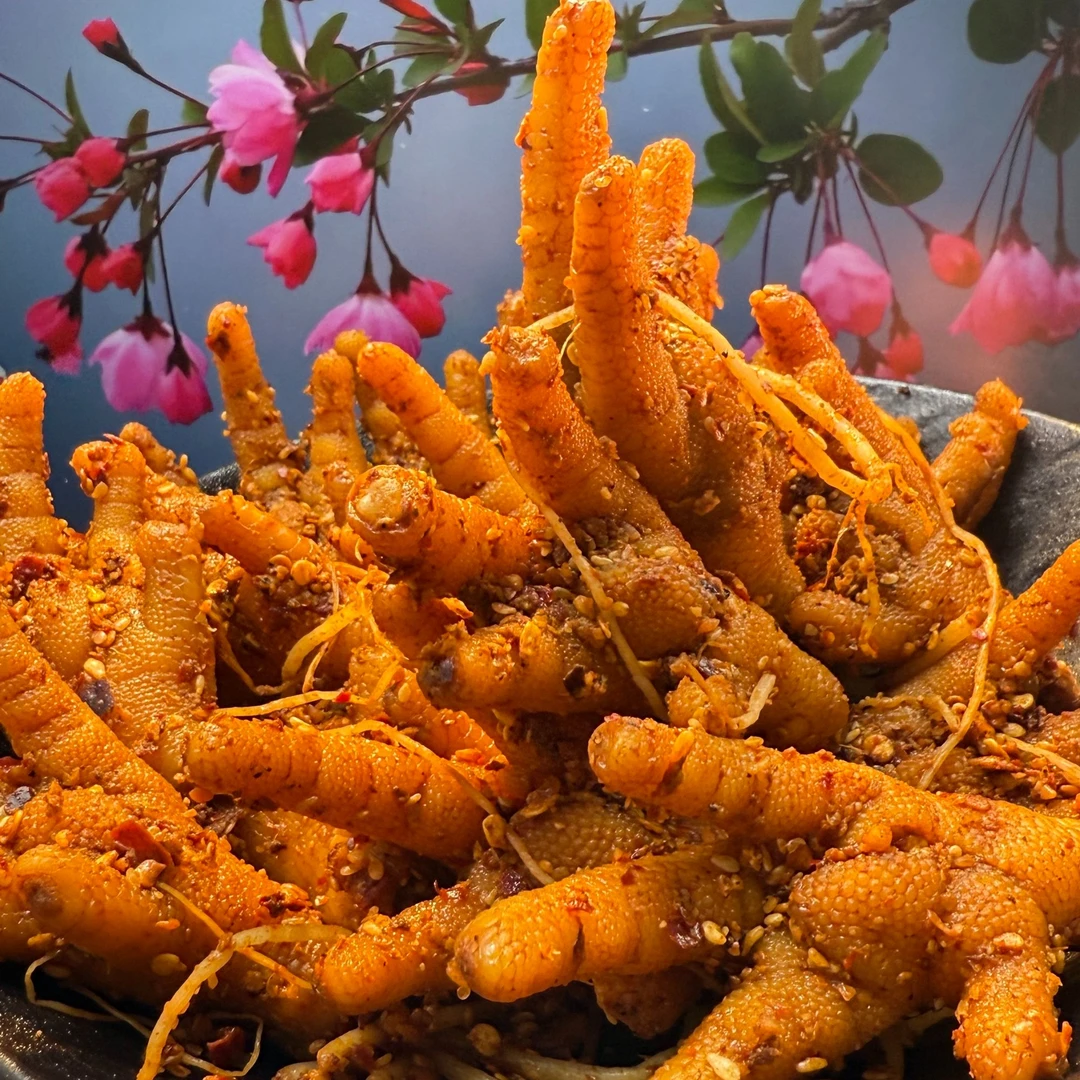 【啰喃】佤味鸡爪淡卤去腥工艺更入味 一罐15-20只 源头工厂还不贵