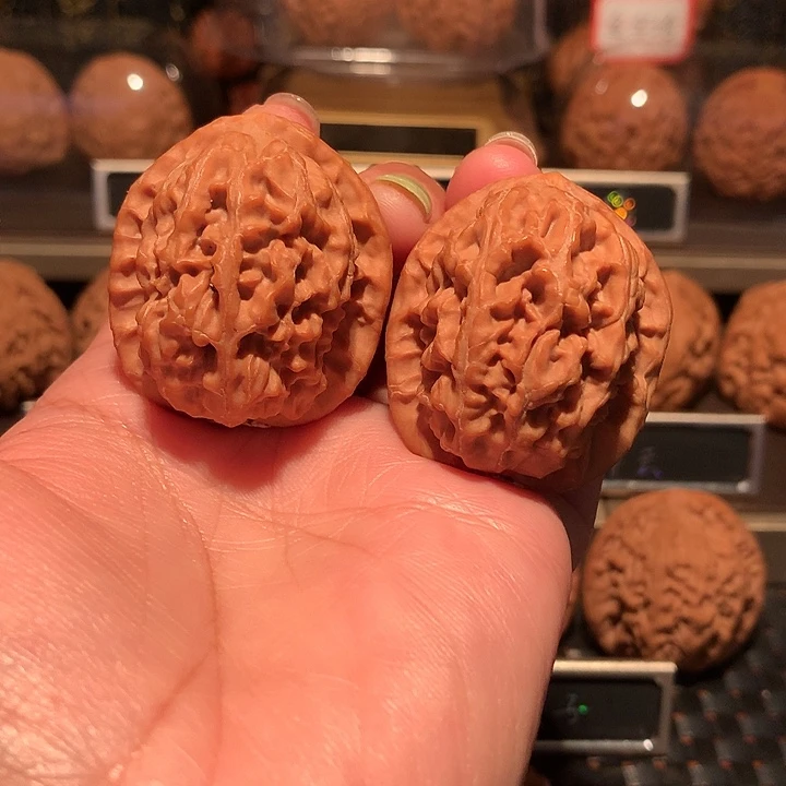 战***神文玩核桃把件红莲